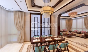 中国风的构成主要体现在传统家具(多为明清家具为主)、装饰品及黑、红为主的装饰色彩上