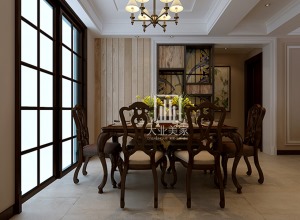 餐厅 欧洲皇室家具平民化、古典家具简单化；家具宽大、实用舒适