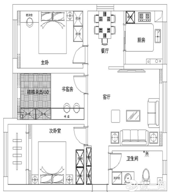 3 室 1 廳 1 衛(wèi) 1 廚