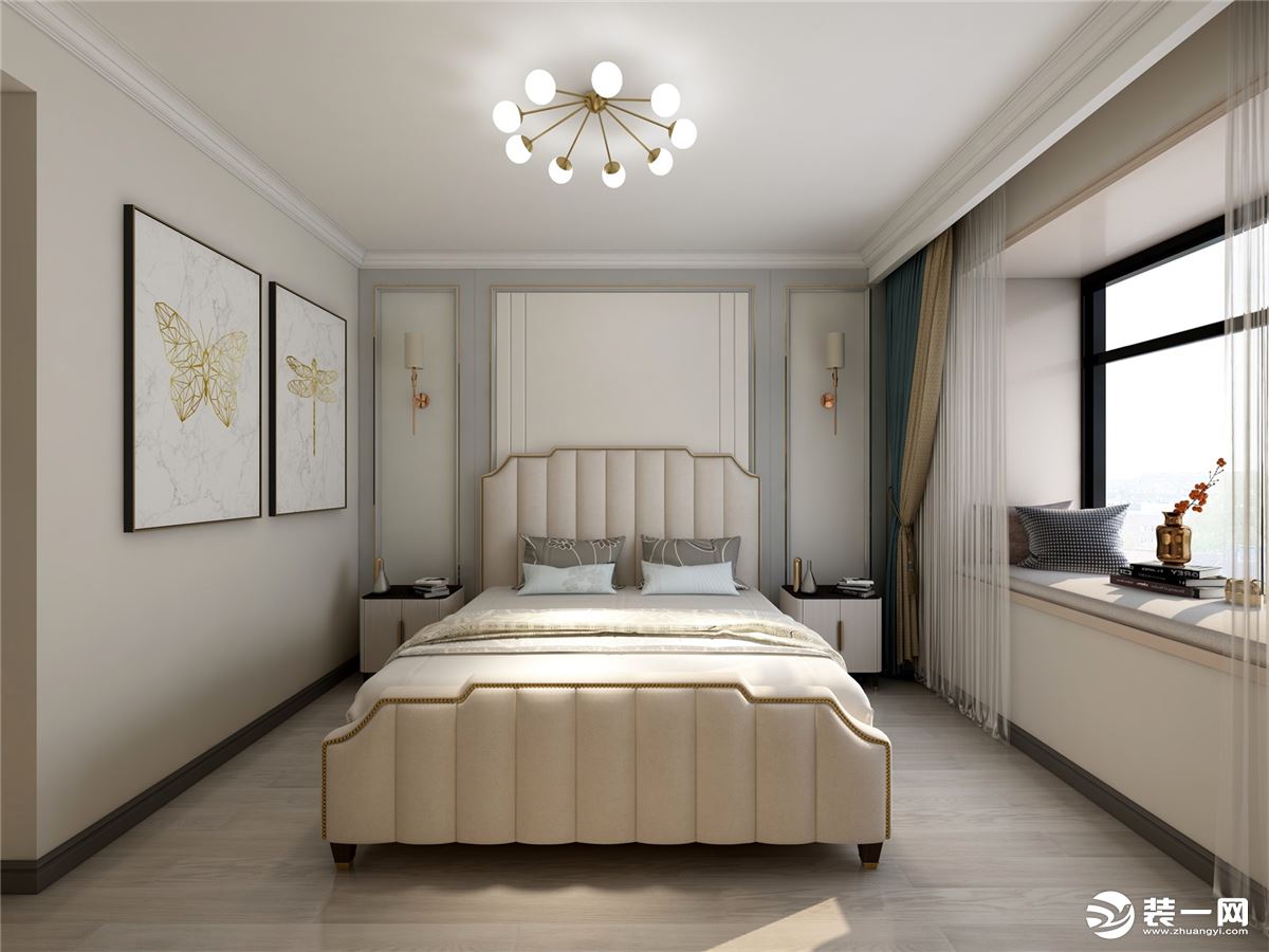  卧室： .温柔的灯光是空间的化妆师，睡前的床头灯光柔和静谧，好梦也能渐入佳境。