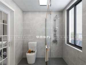 干湿分离，定制的浴室柜使卫生间无死角，干净整洁。
