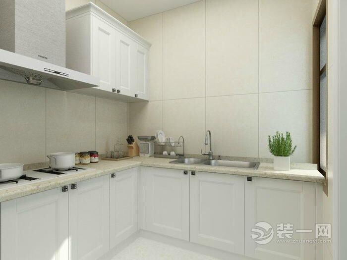广州亚运城135平米四居室简约风格厨房