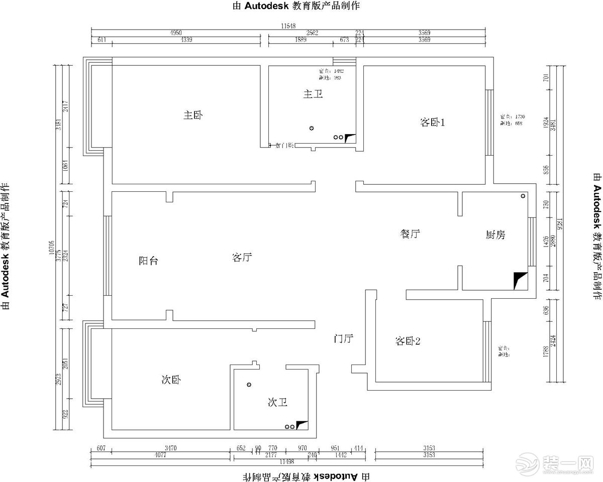 太原今朝装饰保利香槟国际--140平三室新中式风格效果图