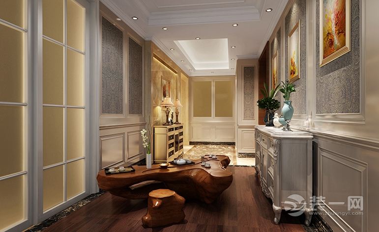 桂林小区-175平-三居室 造价19万 欧式风格玄关效果图