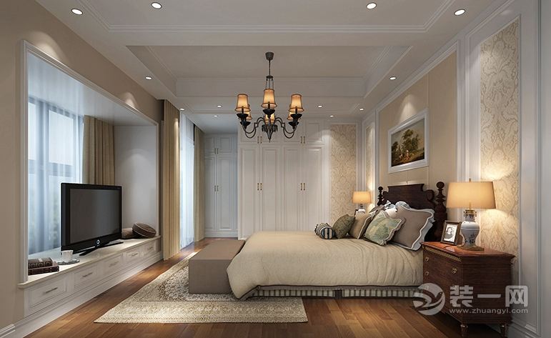 桂林小区-175平-三居室 造价19万 欧式风格老人房效果图