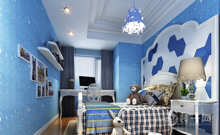 湘绣城 158平 三居室 造价15万 欧式风格小孩房效果图