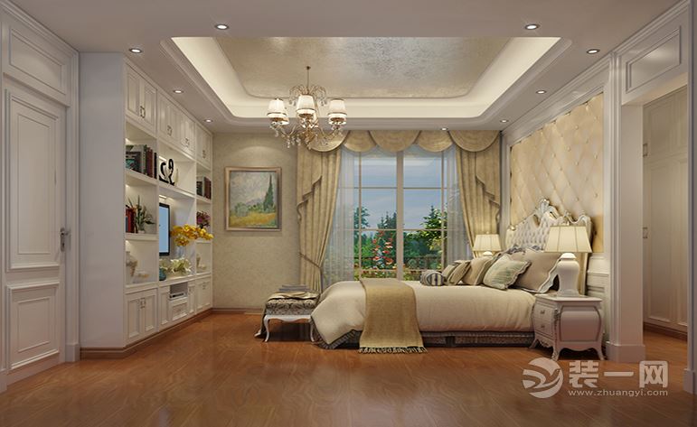 金茂梅溪湖-500㎡别墅 造价110万 欧式风格-卧室