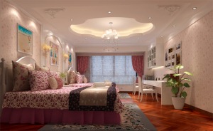 恒大雅苑-220平-造价25万 美式风格房间效果图