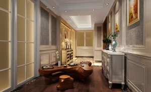 桂林小区-175平-三居室 造价19万 欧式风格玄关效果图