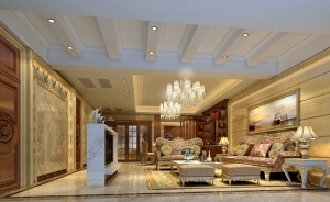 湘绣城 158平 三居室 造价15万 欧式风格
