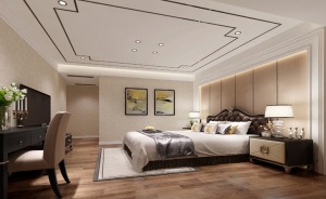 博林金谷 285㎡ 大户型 造价30万 新古典风格卧室装修效果图