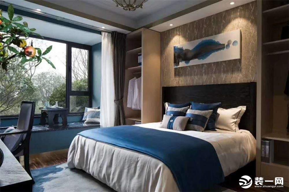 惠州居众装饰半岛一号170平现代混搭风格房间效果图