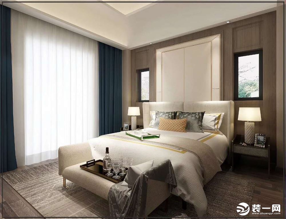 惠州居众装饰中洲中央公园现代混搭别墅设计房间效果图