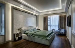 惠州居众装饰国汇山180平现代风格中式房间效果图