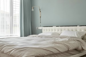 北欧风格融创120平3房性价比装修案例卧室装修