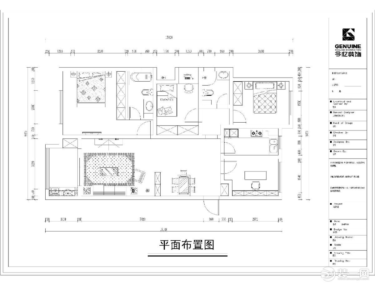 合肥今忆装饰＋保利香槟国际＋平面图