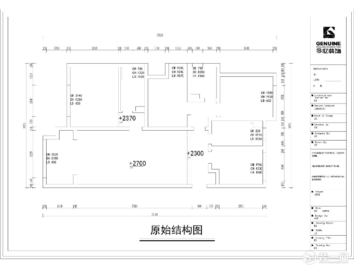 合肥今忆装饰＋保利香槟国际＋平面图