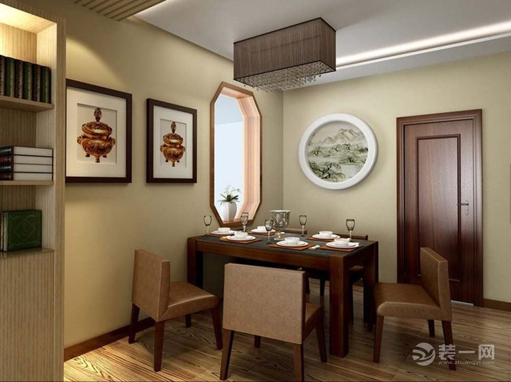 华浔品味装饰 龙湖原著 90平 三居室 造价12万 中式 餐厅