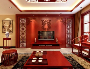 华浔品味装饰 龙湖原著 110平 四居室 造价16万 新中式 客厅