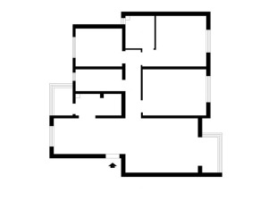 武汉名都家苑148平三居室欧式风格装修原始框架图