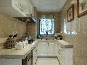 武汉泰和新城104平三居室现代简约风格装修厨房实景图