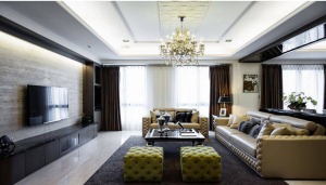 南昌银亿上尚城125平米三居室欧式风格案例图