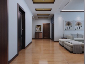 西宁景岳公寓80平三居室二手房走廊简约装修