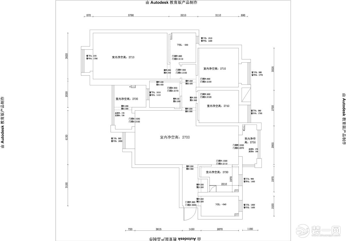 武漢業(yè)之峰裝飾-大華濱江天地150平-小美風(fēng)格