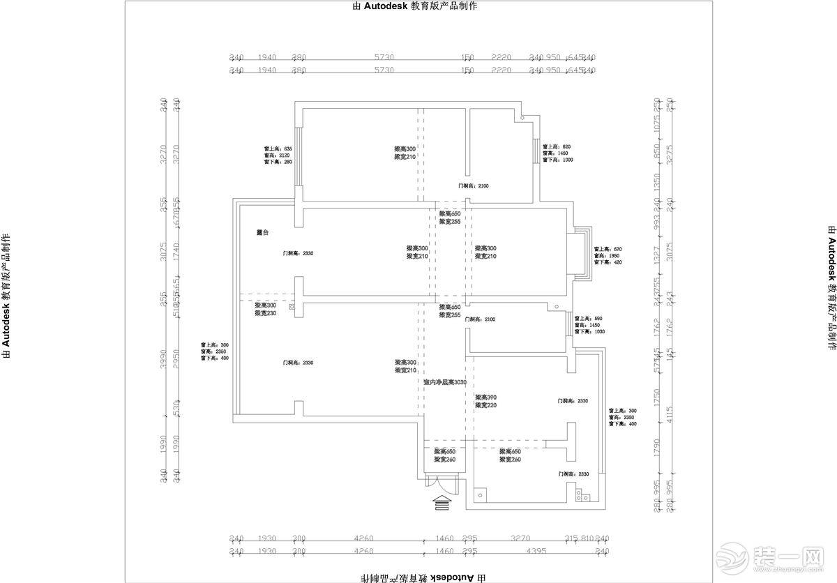 武汉业之峰装饰-世贸锦绣长江170平-现代风格