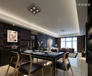 龙涛香榭丽园 127平 三居室 简约风格 餐厅装修效果图