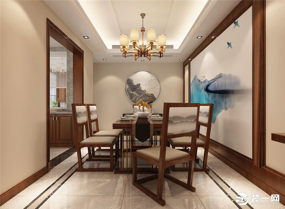 亮丽家园130平米新中式风格 餐厅