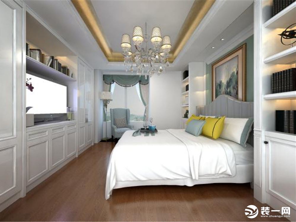 湖城大镜220平米法式新古典风格 主卧室