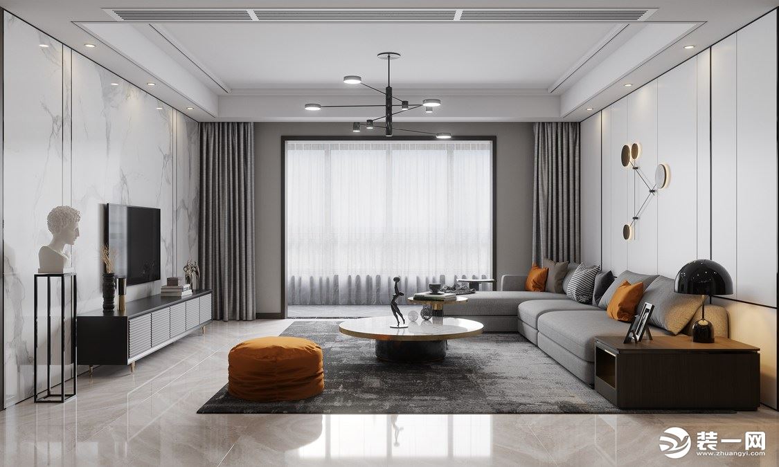 166平米曲江香都现代风格三居室，专属于你家的设计