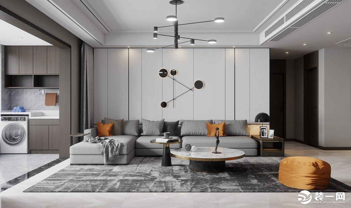 166平米曲江香都现代风格三居室，专属于你家的设计