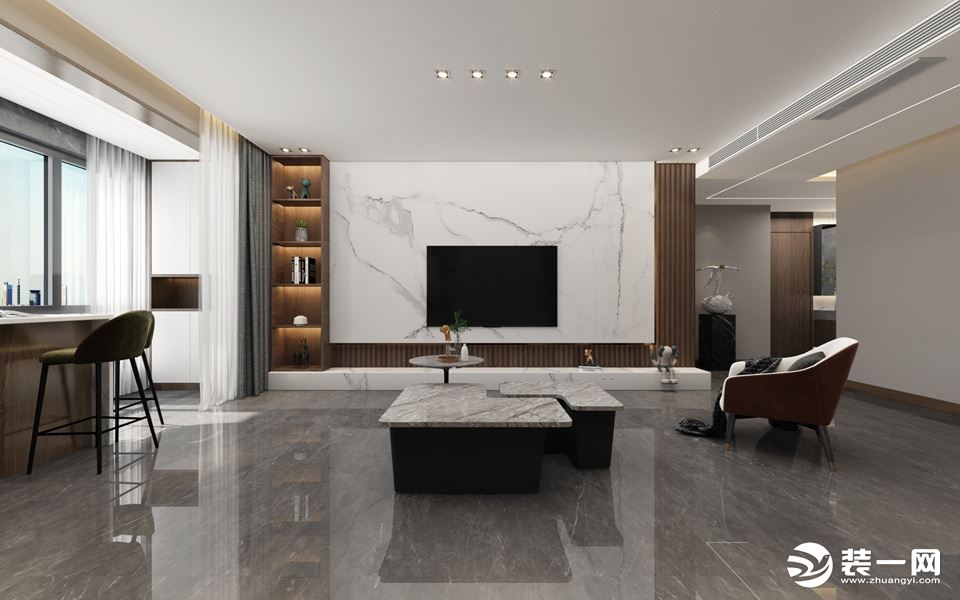 未央湖公寓150㎡现代风格，精致典雅的设计