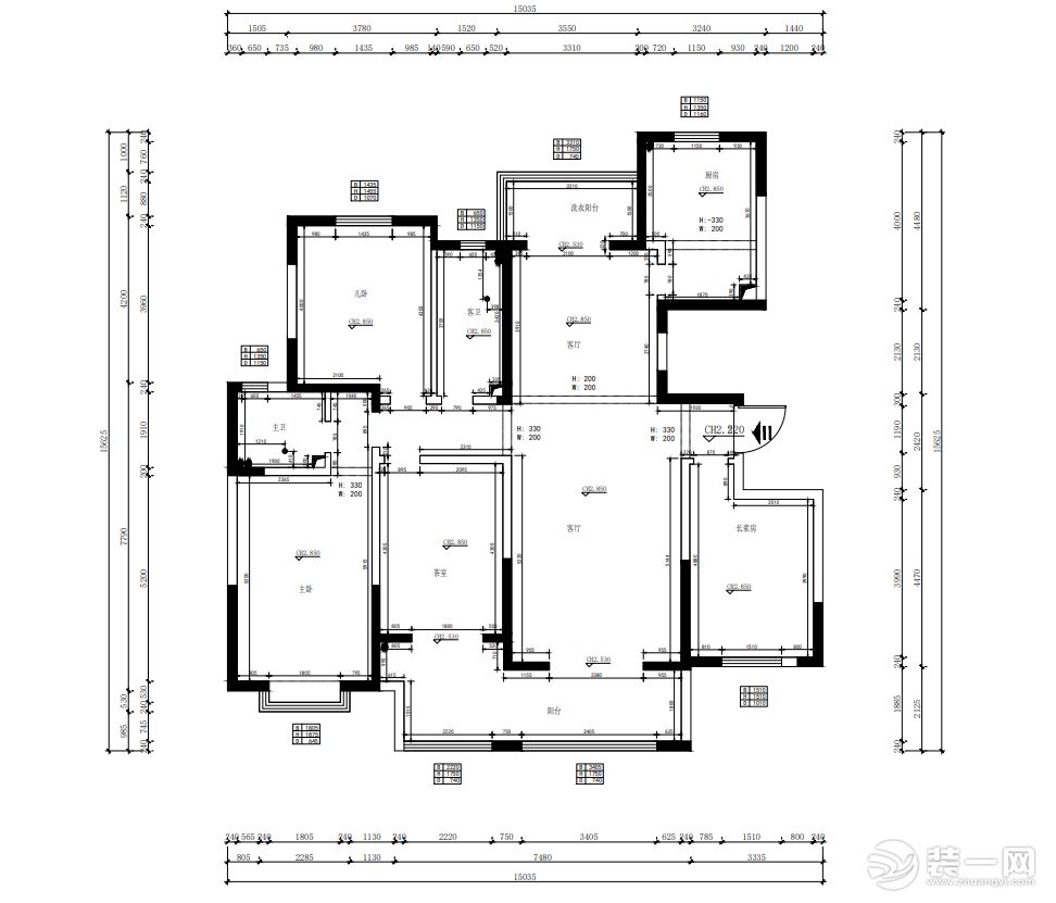 東方米蘭國際城170㎡現(xiàn)代風(fēng)格，細節(jié)盡顯優(yōu)雅