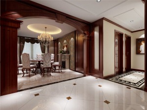 曲江新苑150平米欧式新古典风格餐厅设计