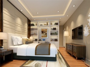海璟暖暖的宅140平米混搭风格卧室设计