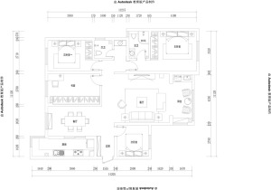 名京九合院130平米欧式风格平面图