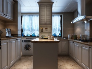 逸翠园160平米现代美式风格厨房设计