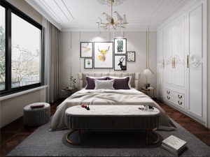 蔷薇溪谷300平米欧式新古典风格 不经意间的心动次卧室