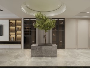 白桦林明天150㎡现代风格，时尚的空间线条感