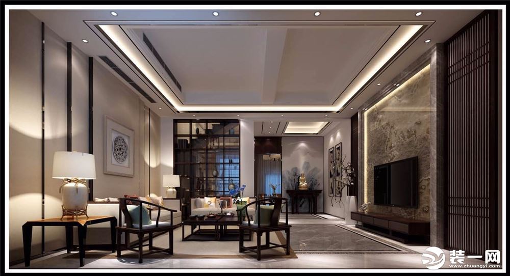 客厅--华浔品味装饰主案设计师完美呈现，设计热线：15060950618