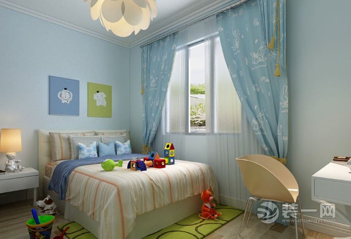 贵阳观云70平米二居室现代风格装修儿童房