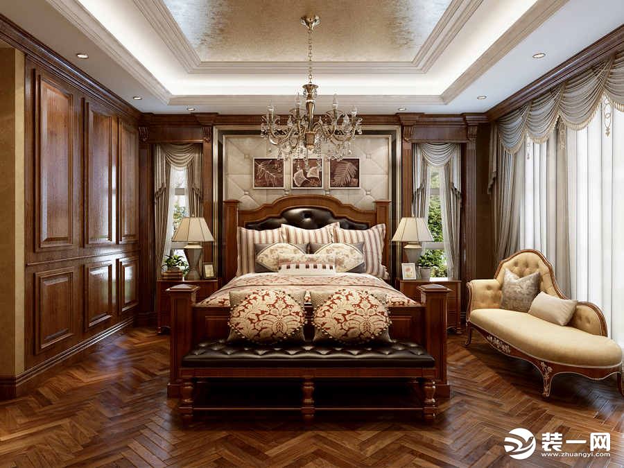 白桦林间240平米法式古典风格 卧室
