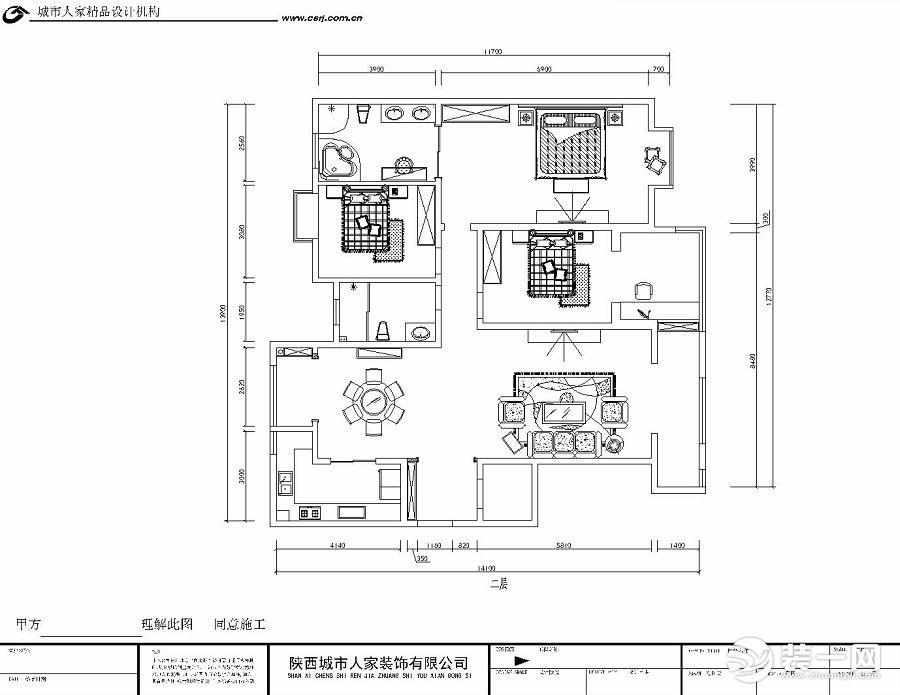 普華淺水灣260平米戶型圖 一樓平面布置圖