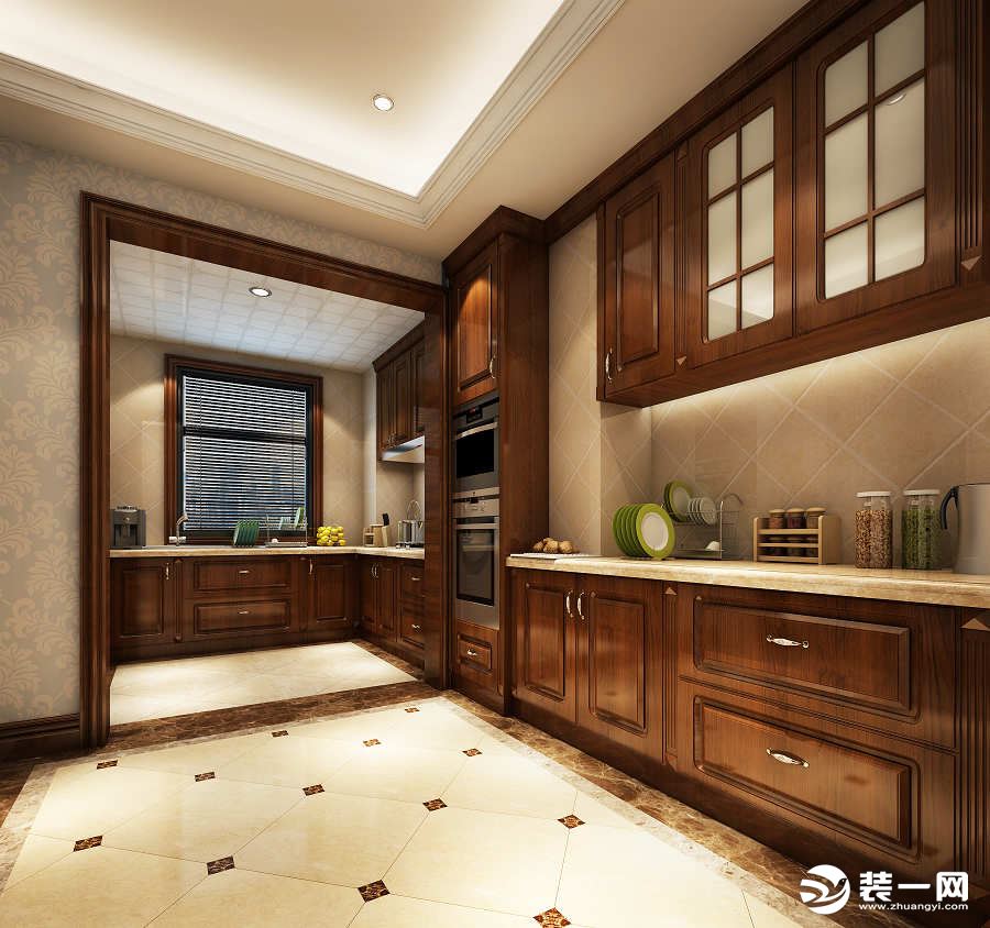 华侨城天鹅堡167平米欧式风格效果图  厨房