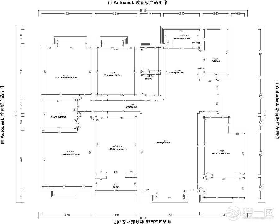 曲江春曉苑280平米戶型圖 原始結(jié)構(gòu)圖