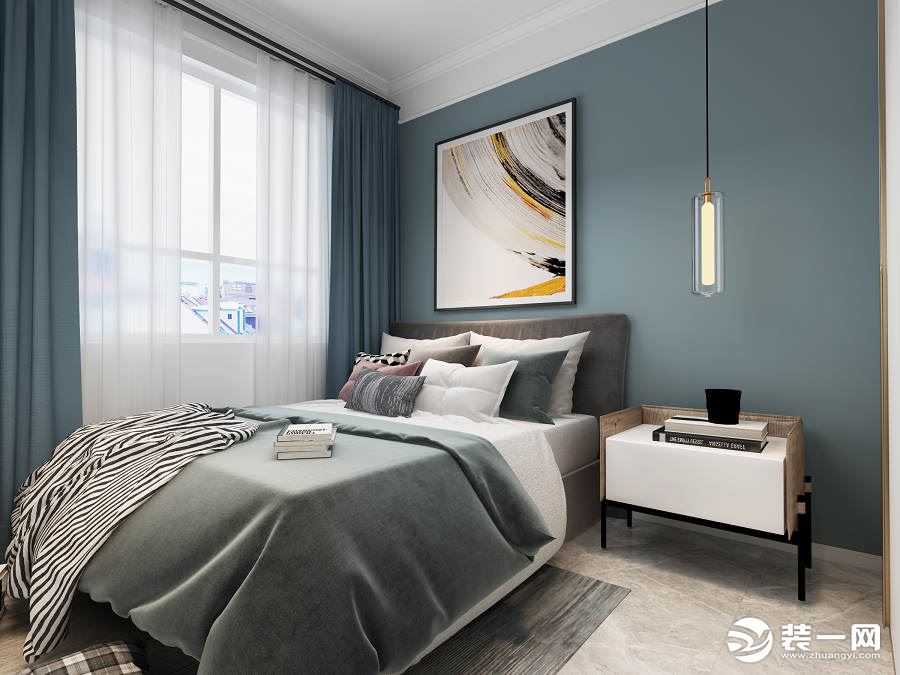 天琴湾90平米现代北欧风格设计效果图 卧室