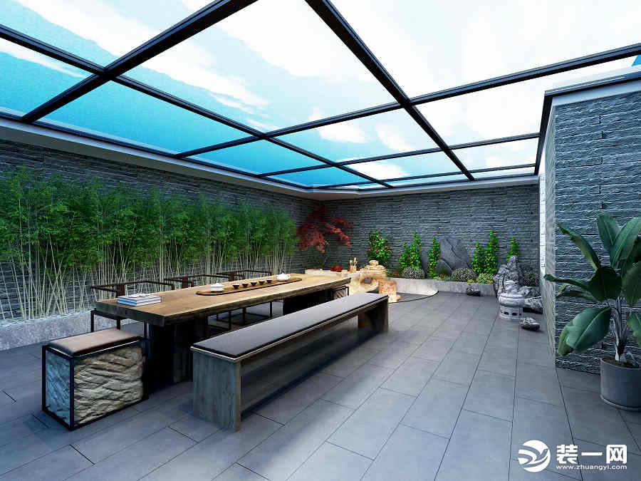 保利心语花园223平米现代风格设计效果图 阳光房